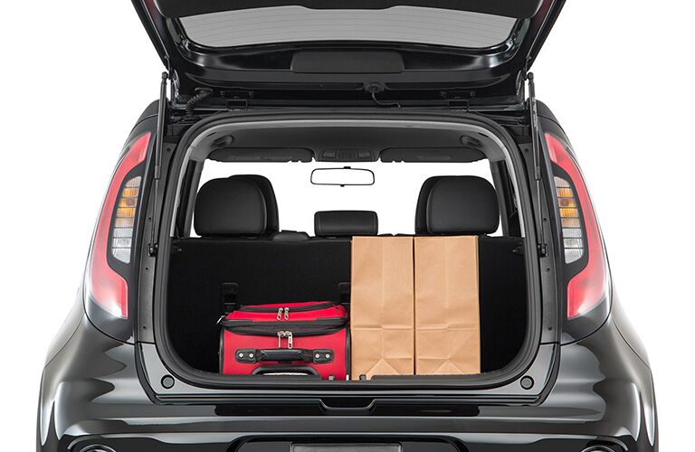 Interior cargo space in the 2018 Kia Soul