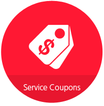 red service coupons icon