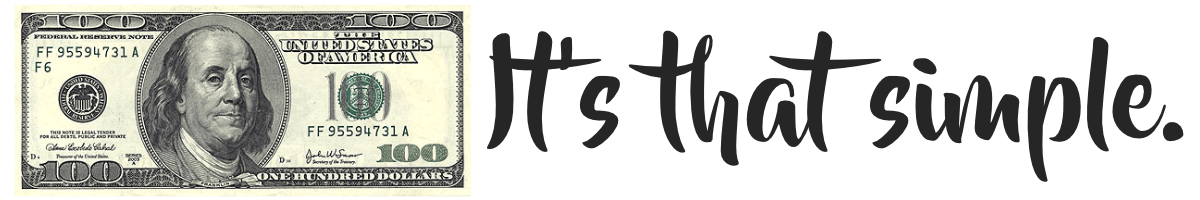 100 dollar bill simple