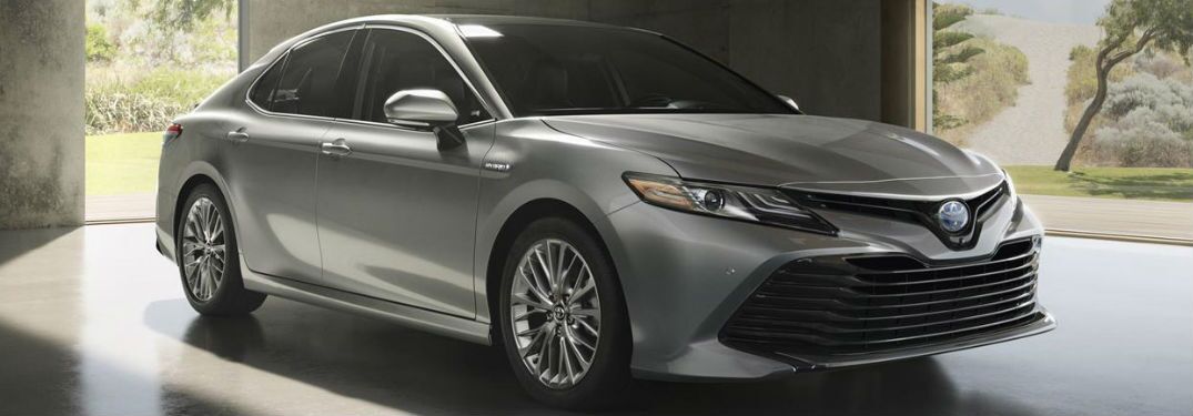 Front view of grey 2018 Toyota Camry