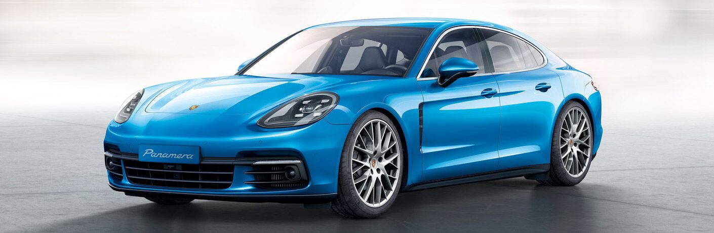 2018 Porsche Panamera with a gray background