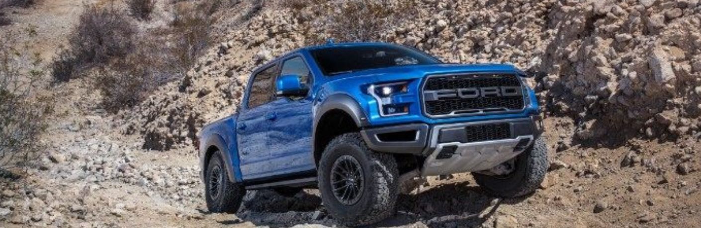2019 Ford F-150 Raptor on a rocky surface