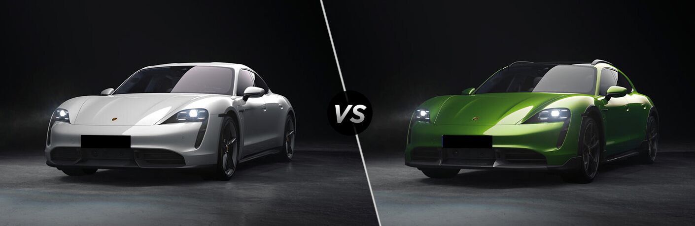 2021 Porsche Taycan vs 2021 Porsche Taycan 4 Cross Turismo