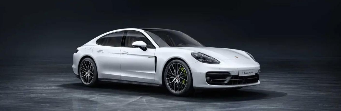 2021 Porsche Panamera Turbo S side and front view