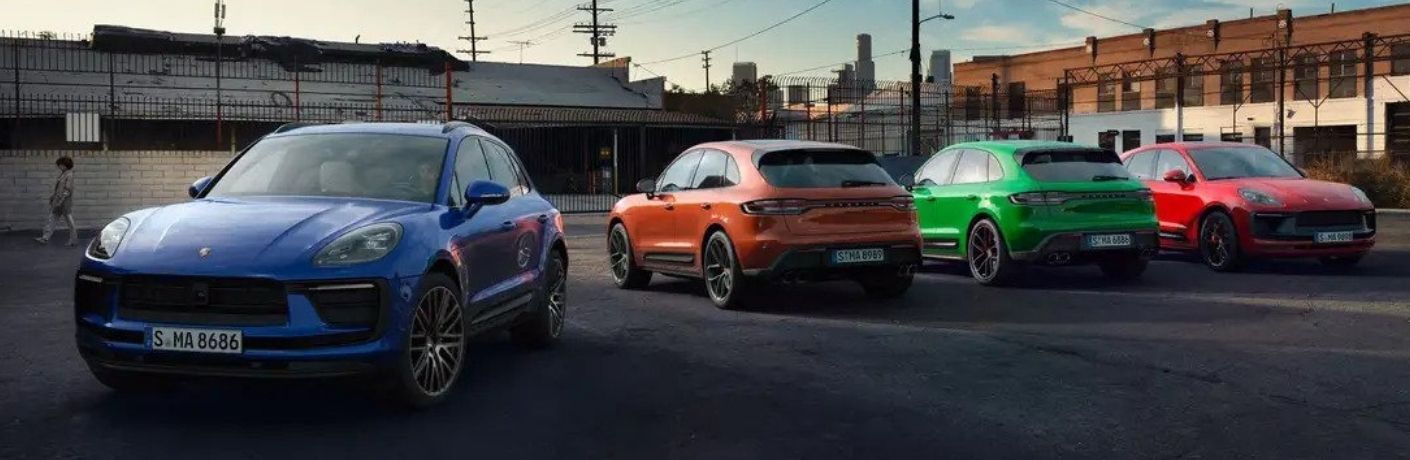 Two 2022 Porsche Macan side by side