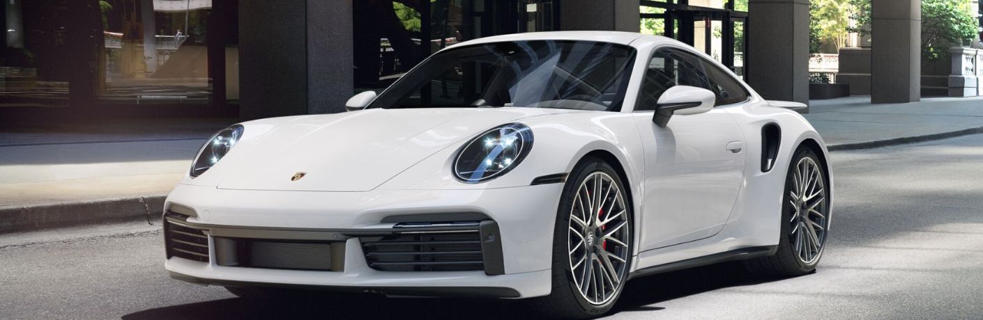 Front three-quarter view of the 2024 Porsche 911