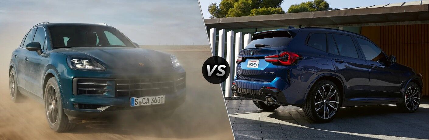 2024 Porsche Cayenne vs. 2024 BMW X3 model comparison