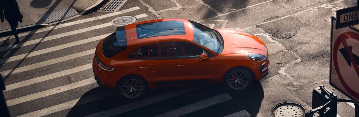 A bird's eye view of the 2024 Porsche Macan