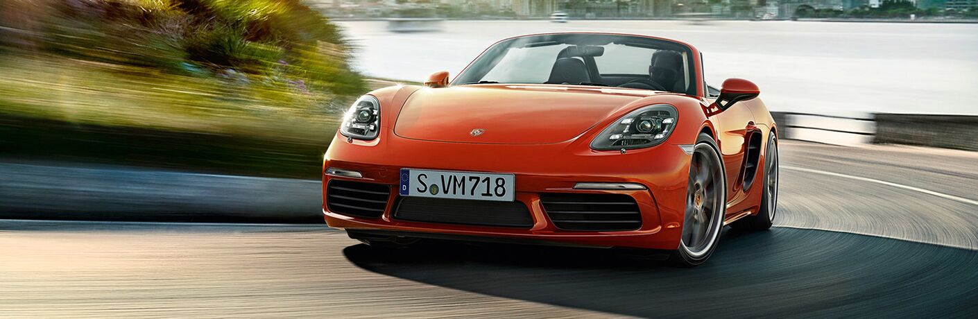 2019 Porsche 718 Boxster on the road