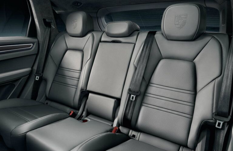 Rear seating in 2019 Porsche Cayenne