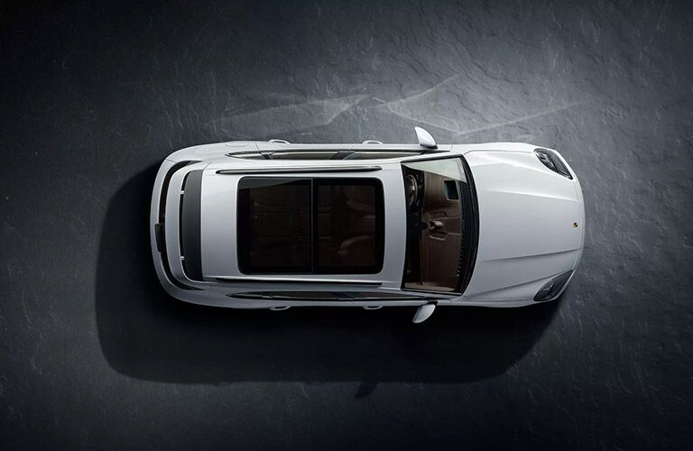 Overhead view of 2020 Porsche Cayenne