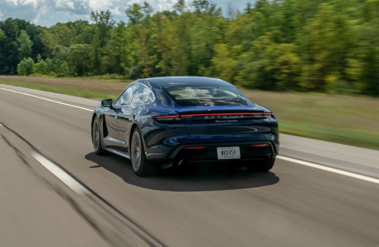 Blue 2020 Porsche Taycan