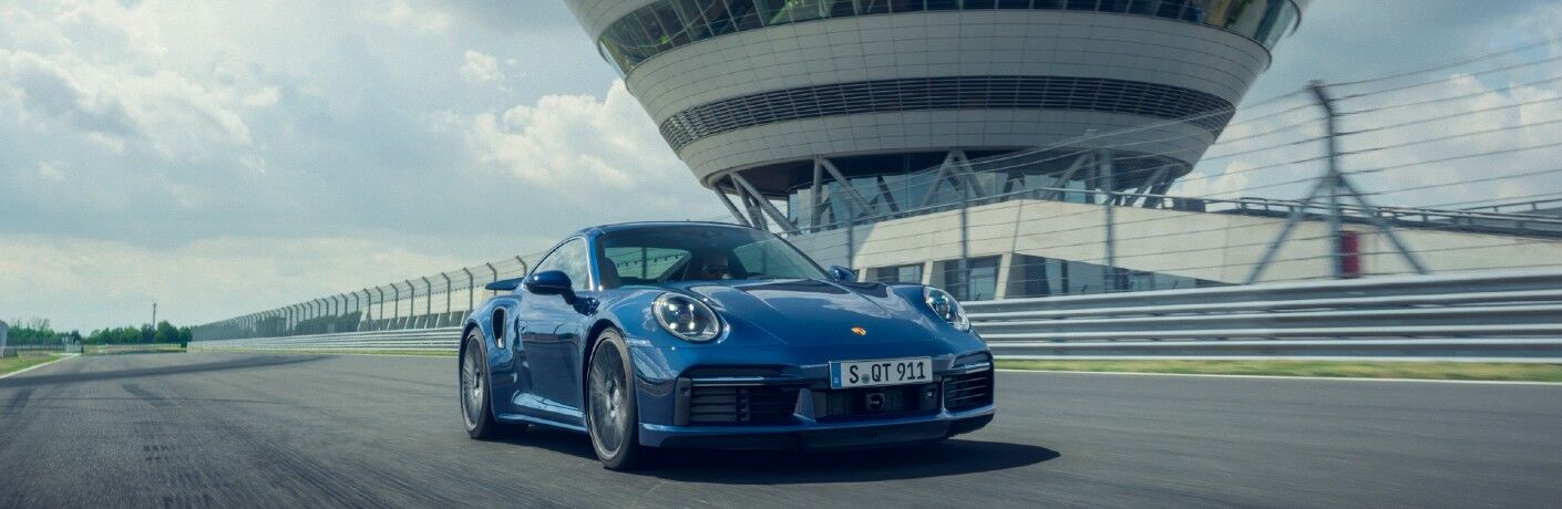 Blue 2021 Porsche 911 Turbo