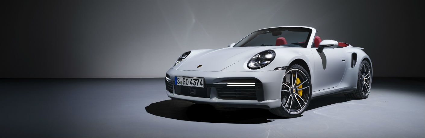 White 2021 Porsche 911 Turbo S Cabriolet