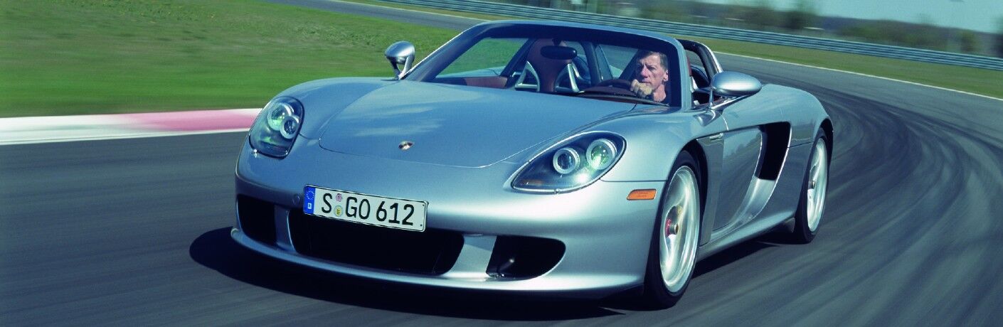 Silver Porsche Carrera GT