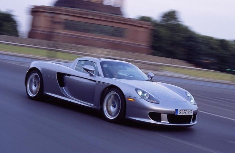 Silver Porsche Carrera GT