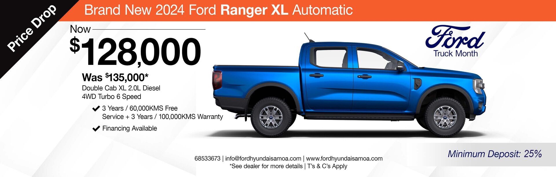 Ford 2024 Ranger XL Auto