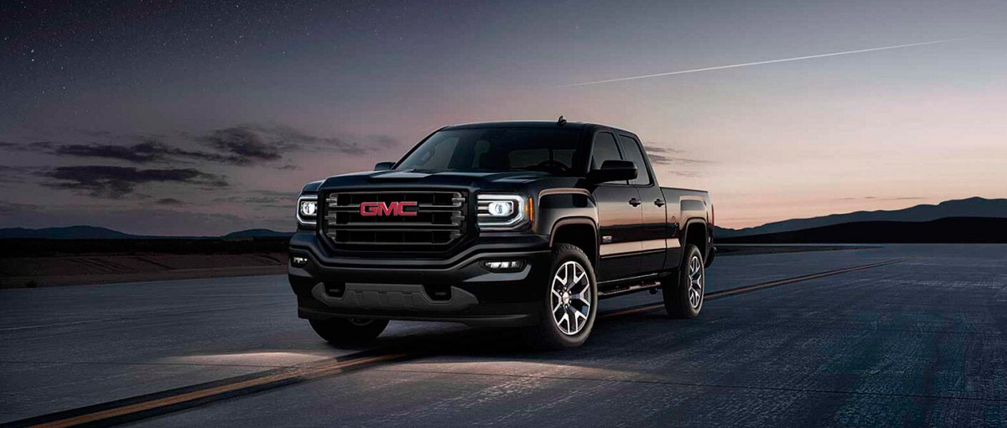 2017 GMC Sierra against a starry night sky