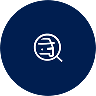 A graphic icon shows a magnifying glass with a car inside it.