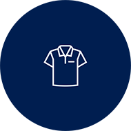 A graphic icon shows an item of clothing.