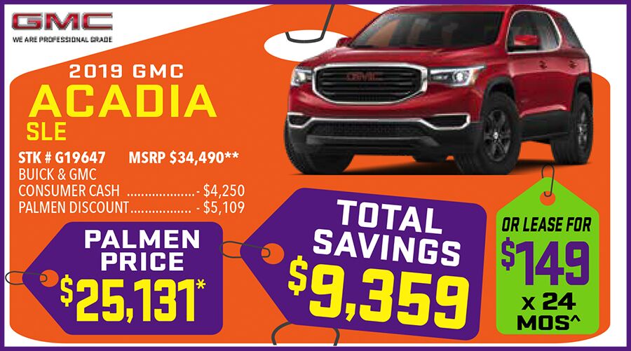 2019 Acadia SLE 2019 Acadia SLE