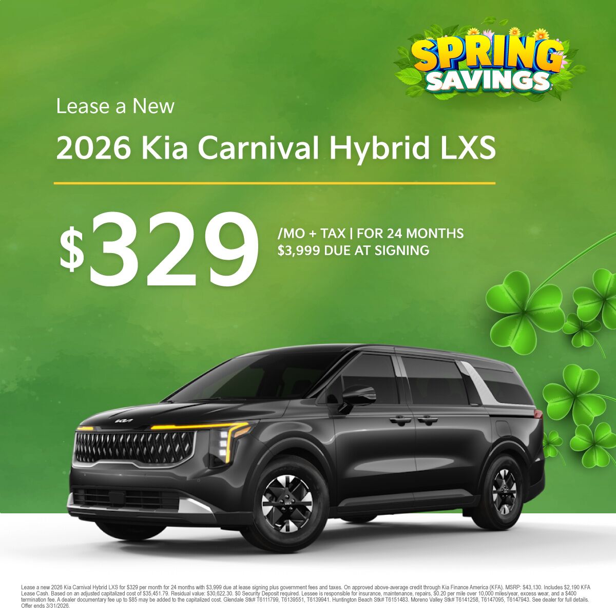 2026 Kia Carnival MPV Hybrid LXS