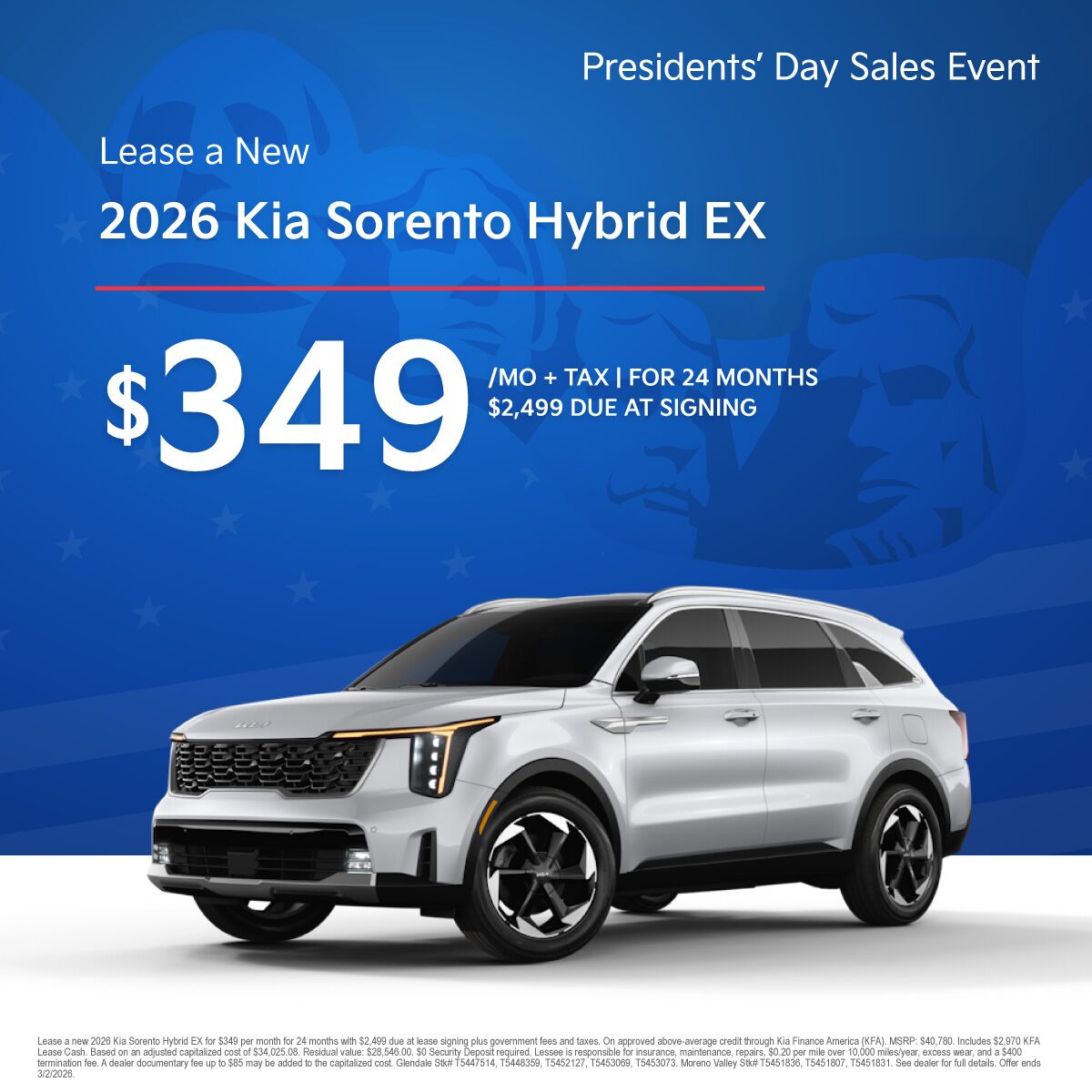 2026 Kia Sorento Hybrid EX
