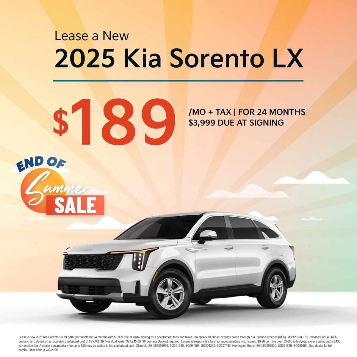2025 Kia Sorento LX
