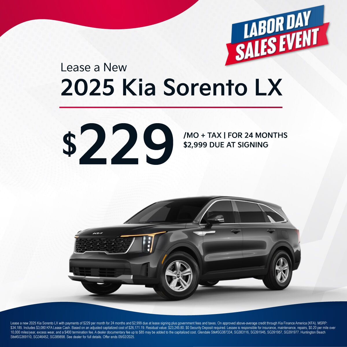 2025 Kia Sorento LX