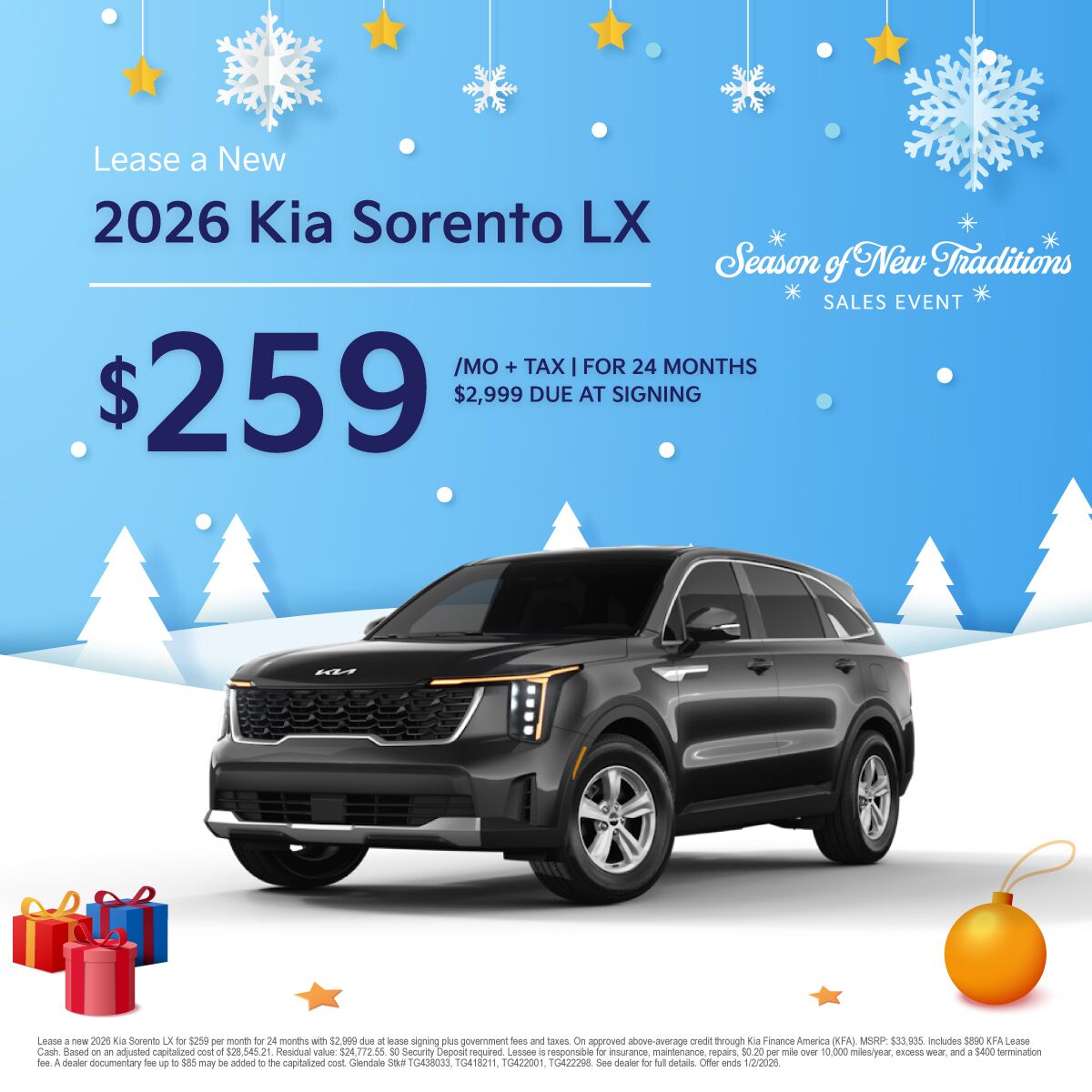 2026 Kia Sorento LX