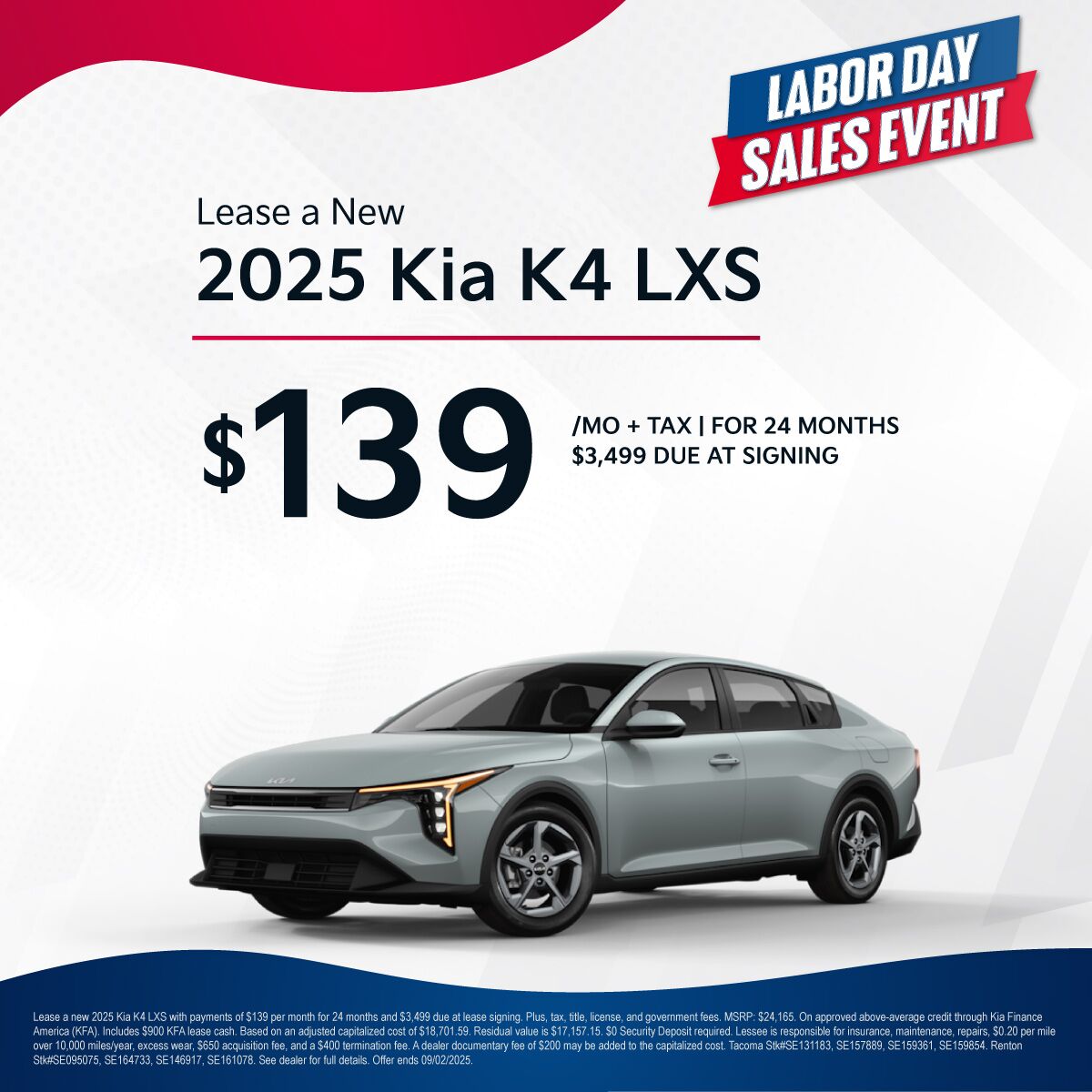 2025 Kia K4 LXS