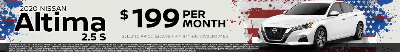 2020 NISSAN ALTIMA $199 PER MONTH 2020 NISSAN ALTIMA $199 PER MONTH