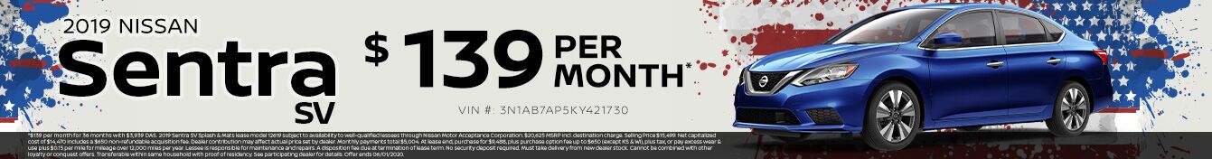 2019 NISSAN SENTRA $129 PER MONTH 2019 NISSAN SENTRA $129 PER MONTH