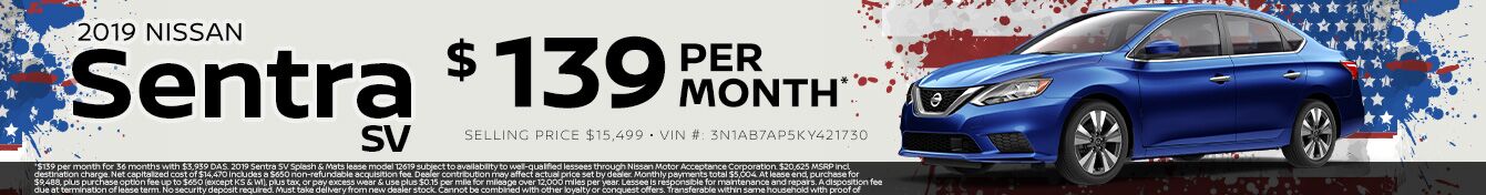 2019 NISSAN SENTRA $129 PER MONTH 2019 NISSAN SENTRA $129 PER MONTH