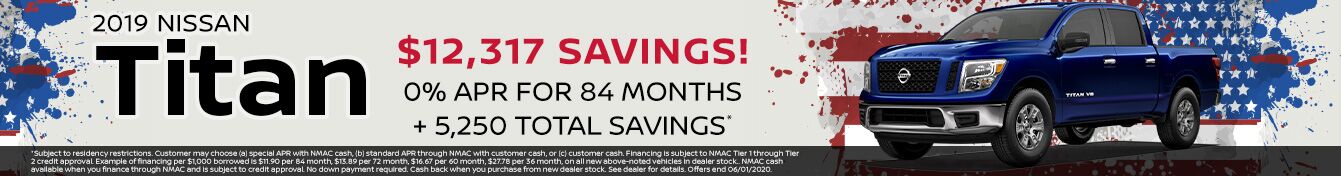 2019 NISSAN TITAN $12,317 SAVINGS 2019 NISSAN TITAN $12,317 SAVINGS