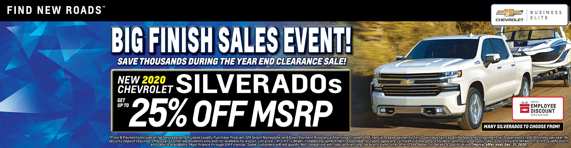 New 2020 Chevy Silverados - Up To 25% off MSRP!