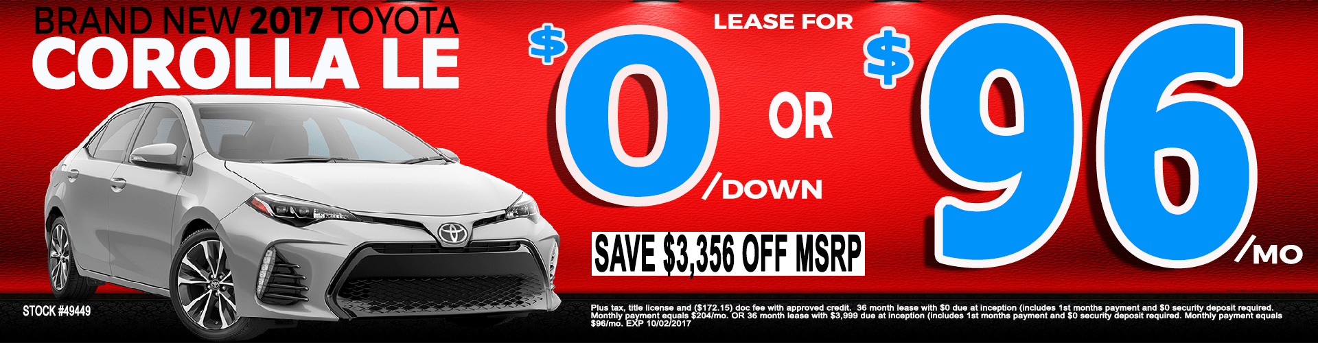 Corolla SRP Corolla SRP
