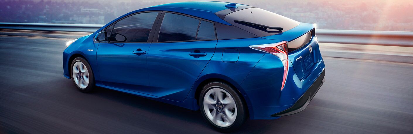2017 Toyota Prius driving on the highway
