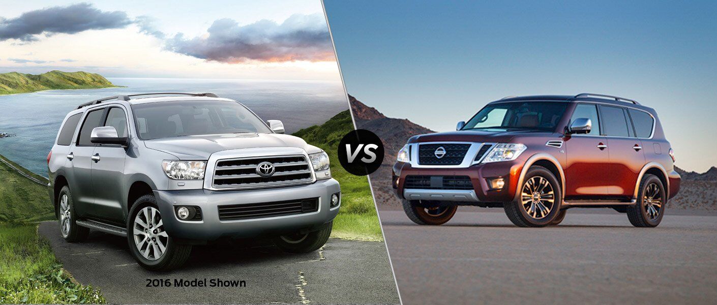 2017 Toyota Sequoia vs 2017 Nissan Armada