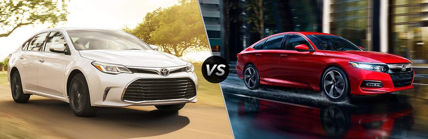 2018 Toyota Avalon vs 2018 Honda Accord