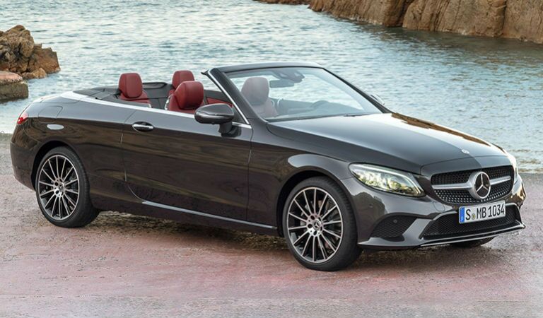2019 MB C-Class Cabriolet exterior front fascia and passenger side