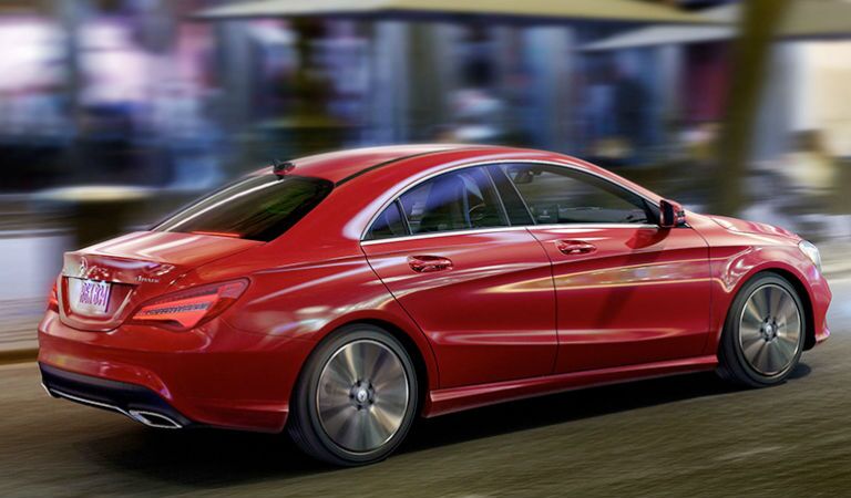 2019 MB CLA Coupe exterior back fascia and passenger side