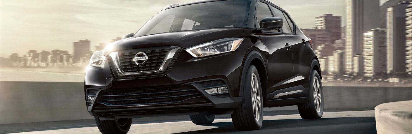 2019 Nissan Kicks driving in a city