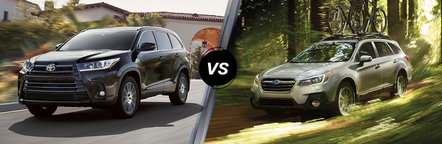 2019 Toyota Highlander vs 2019 Subaru Outback