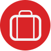 Red Luggage Icon