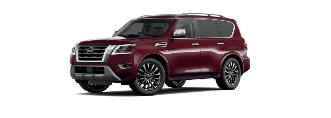The 2022 Nissan Armada in Coulis Red Pearl