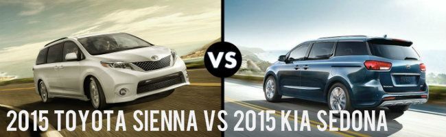 2015 Toyota Sienna vs 2015 Kia Sedona