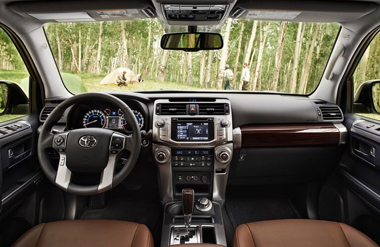 front seats, dashboard, and windshield in 2016 Toyota 4Runner