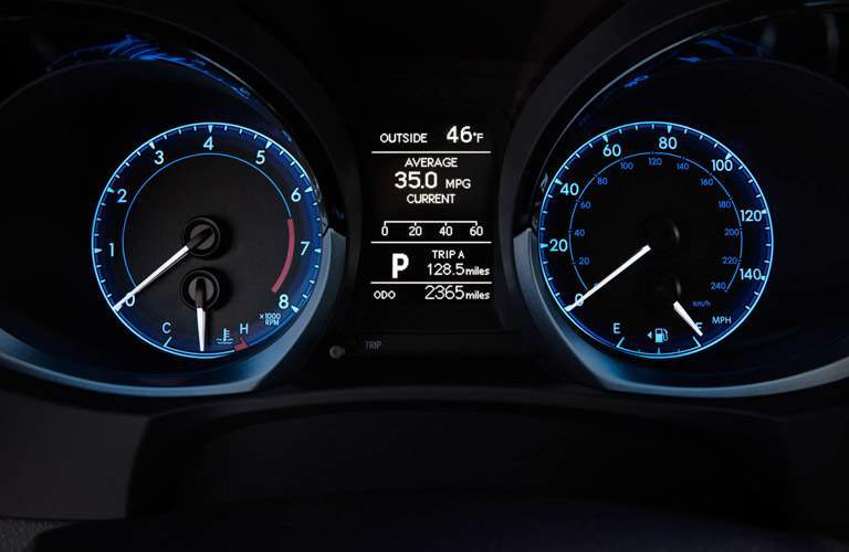 2018 Toyota Corolla gauge display