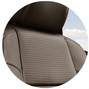 What kind of seat material does the Tacoma have?